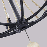 Люстра с 6-ю лампами и кремовыми деревянными бусинами Feiss варинант исполнения - 4 | Loft Concept в Липецке