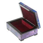 Шкатулка из натурального камня лазурит и чароит Stone Casket варинант исполнения - 3 | Loft Concept в Липецке