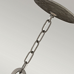 Люстра подвесная с широким белым текстильным абажуром и вертикальными декоративными элементами Hinkley варинант исполнения - 7 | Loft Concept в Липецке