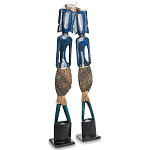 Комплект из 2-х деревянных статуэток Asmat Tall Statuettes Blue Green варинант исполнения - 2 | Loft Concept в Липецке