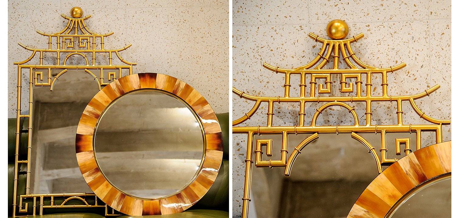 Зеркало Pagoda Mirror Gold 128 Зеркало Pagoda Mirror Gold 128 - Loft-Concept в Липецке