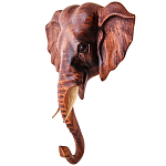 Панно из дерева голова слона Panel With Animals 30 варинант исполнения - 2 | Loft Concept в Липецке