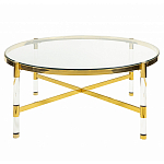 Кофейный столик со столешницей из стекла Crossy варинант исполнения - 1 | Loft Concept в Липецке