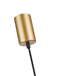 Подвесной светильник с сетчатым металлическим плафоном цилиндрической формы золотой Metal Mesh варинант исполнения - 5 | Loft Concept в Липецке