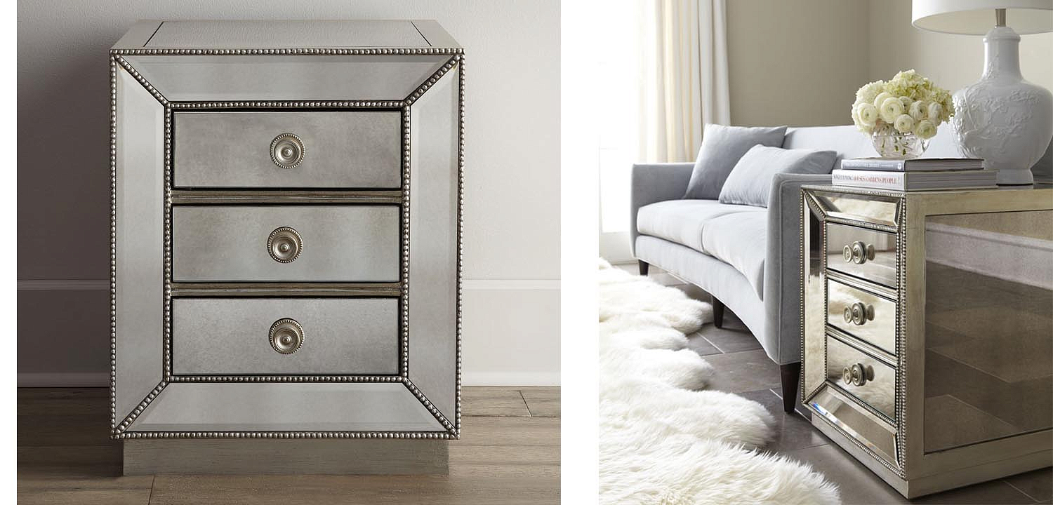 Тумба Blasco Mirrored Nightstand Тумба Blasco Mirrored Nightstand - Loft-Concept в Липецке