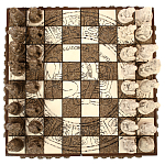 Шахматы  из  камня Cargador del Tiempo Chess Мексика ручная работа варинант исполнения - 2 | Loft Concept в Липецке