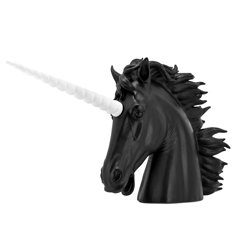 Статуэтка Unicorn Head Bisc. Белый Черный в Липецке | Loft Concept 