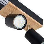 Потолочный светильник черный GAVIN WOOD варинант исполнения - 2 | Loft Concept в Липецке