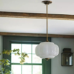 Подвесной светильник с абажуром из молочного стекла Vintage Charm варинант исполнения - 3 | Loft Concept в Липецке