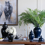 Ваза с крышкой однотонная Высота 31 см Chinoiserie Ceramics варинант исполнения - 3 | Loft Concept в Липецке