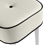 Квадратный мягкий пуф на белых ножках Winton Pouf Square варинант исполнения - 22 | Loft Concept в Липецке