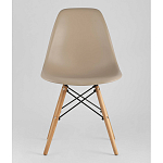 Пластиковый стул на ножках из массива бука Eames Beige варинант исполнения - 4 | Loft Concept в Липецке