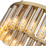 Люстра со стеклянными цилиндрическими плафонами Luminous Cylinders Amber Round варинант исполнения - 5 | Loft Concept в Липецке