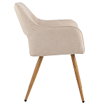 Стул в рогожке бежевого цвета NEASAN STOOL варинант исполнения - 5 | Loft Concept в Липецке