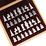 Шахматы Северные народы в ларце из натурального бука Decorative Thematic Chess варинант исполнения - 6 | Loft Concept в Липецке