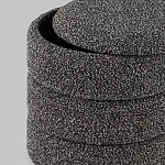 Пуф Three Gray в ткани букле серого цвета варинант исполнения - 5 | Loft Concept в Липецке