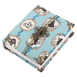 Фотоальбом голубой "Алиса в стране чудес" ручная работа