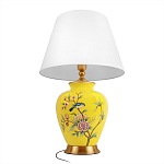 Настольная лампа желтая с изображением птиц Slip Away варинант исполнения - 9 | Loft Concept в Липецке
