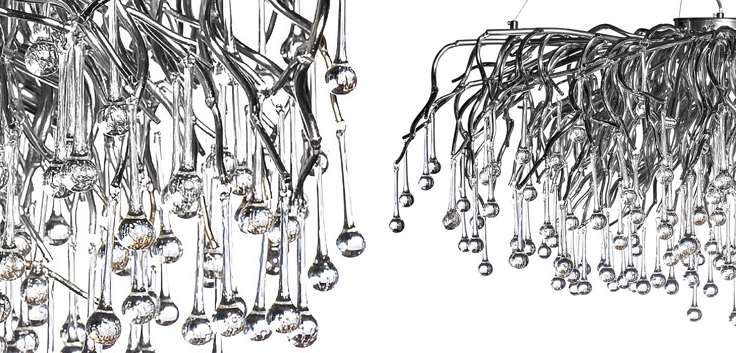 Люстра Droplet Chrome Chandelier 120 Люстра Droplet Chrome Chandelier 120 - Loft-Concept в Липецке