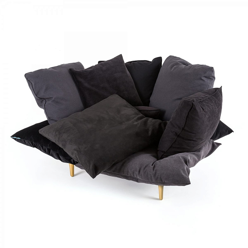 Кресло Seletti Armchair Comfy charcoal grey Серый Кресло Seletti Armchair Comfy charcoal grey Серый в Липецке | Loft Concept