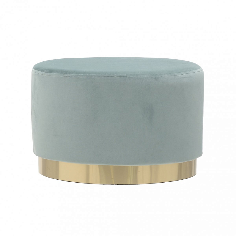 Пуф Golden Belt Turquoise Pastel Бирюзовый Золотой Пуф Golden Belt Turquoise Pastel Бирюзовый Золотой в Липецке | Loft Concept