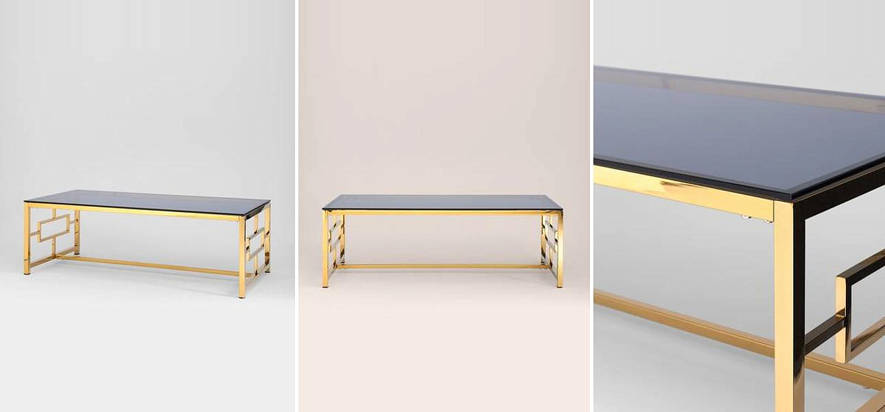Столик кофейный Milan Tables Gold Столик кофейный Milan Tables Gold - Loft-Concept в Липецке