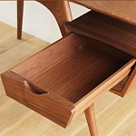 Письменный стол прямоугольный с 2-мя ящиками и полкой Idenontal варинант исполнения - 3 | Loft Concept в Липецке