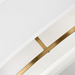 Потолочный светильник с двухслойным белым текстильным абажуром Hinkley варинант исполнения - 5 | Loft Concept в Липецке