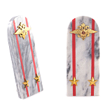 Сувенир Погон МВД из натурального камня мрамор Souvenir Epaulets варинант исполнения - 6 | Loft Concept в Липецке