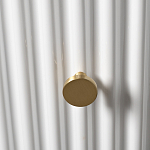 Тумбочка белая круглая с мраморной столешницей Thoroughbass варинант исполнения - 2 | Loft Concept в Липецке