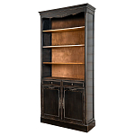 Стеллаж книжный с 4-мя полками и 2-мя ящиками с состаренным эффектом Vintage варинант исполнения - 1 | Loft Concept в Липецке