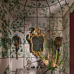 Обои ручная роспись Medici Standard colourway on white Williamsburg варинант исполнения - 1 | Loft Concept в Липецке