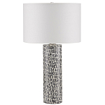 Настольная лампа с узором вдоль колоннообразного основания Scenic Surface варинант исполнения - 3 | Loft Concept в Липецке