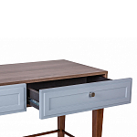 Стол письменный из массива бука с 2-мя ящиками серый Wenge Light варинант исполнения - 4 | Loft Concept в Липецке