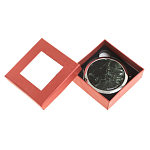 Зеркало карманное двухстороннее круглое из натурального камня Серафинит в подарочной упаковке Silver Stone Mirrors варинант исполнения - 3 | Loft Concept в Липецке