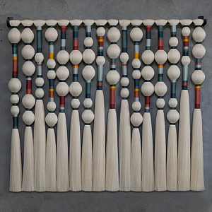 Панно на стену из хлопковых нитей Multi Morse Wall Hanging 