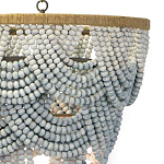 Многоярусная люстра украшенная круглыми бусами Gradient Grey Chandelier варинант исполнения - 2 | Loft Concept в Липецке