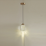 Подвесной светильник с плафоном в форме капли Crystal Transparent Drop варинант исполнения - 4 | Loft Concept в Липецке