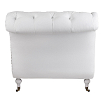 Кушетка белая с мягкой обивкой из велюра Michael Couch варинант исполнения - 3 | Loft Concept в Липецке