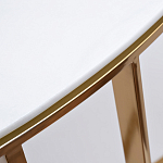 Консоль приставная полукруглая на основании золотого цвета Interior Accent варинант исполнения - 2 | Loft Concept в Липецке