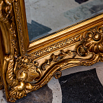 Зеркало настенное золотое с резным орнаментом Classic Ornament Mirror варинант исполнения - 3 | Loft Concept в Липецке