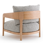 Кресло с каркасом из массива ясеня Deniaud Ash Grey Armchair варинант исполнения - 3 | Loft Concept в Липецке