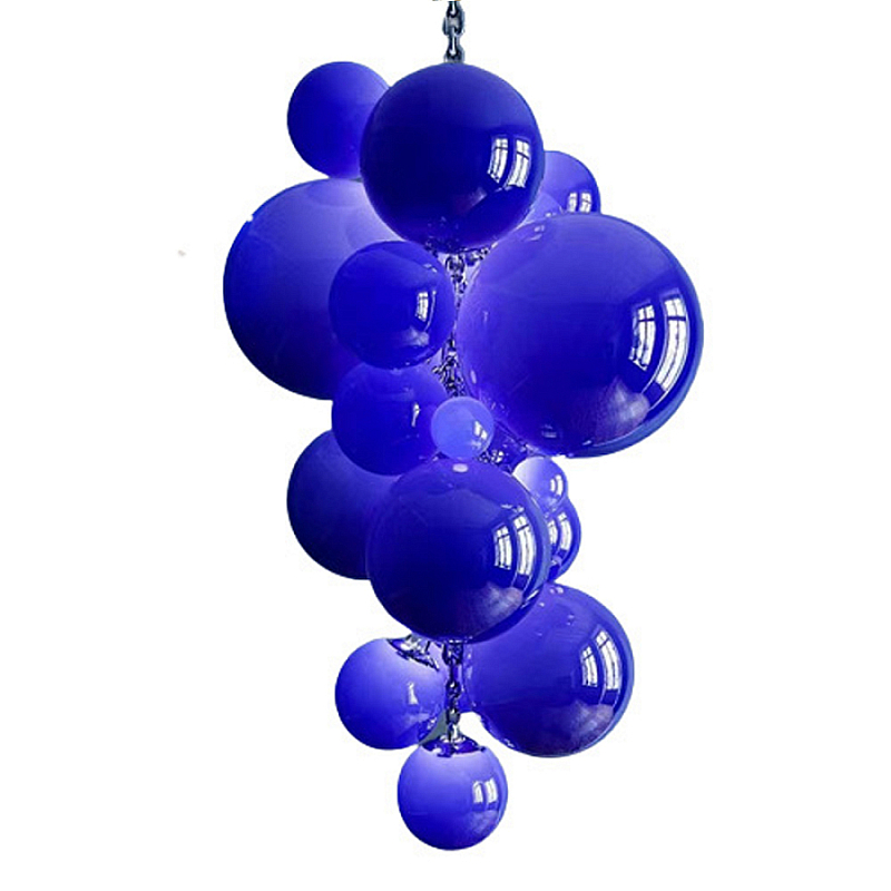 Люстра Grape Balls Синее стекло Сапфирово-синий Люстра Grape Balls Синее стекло Сапфирово-синий в Липецке | Loft Concept