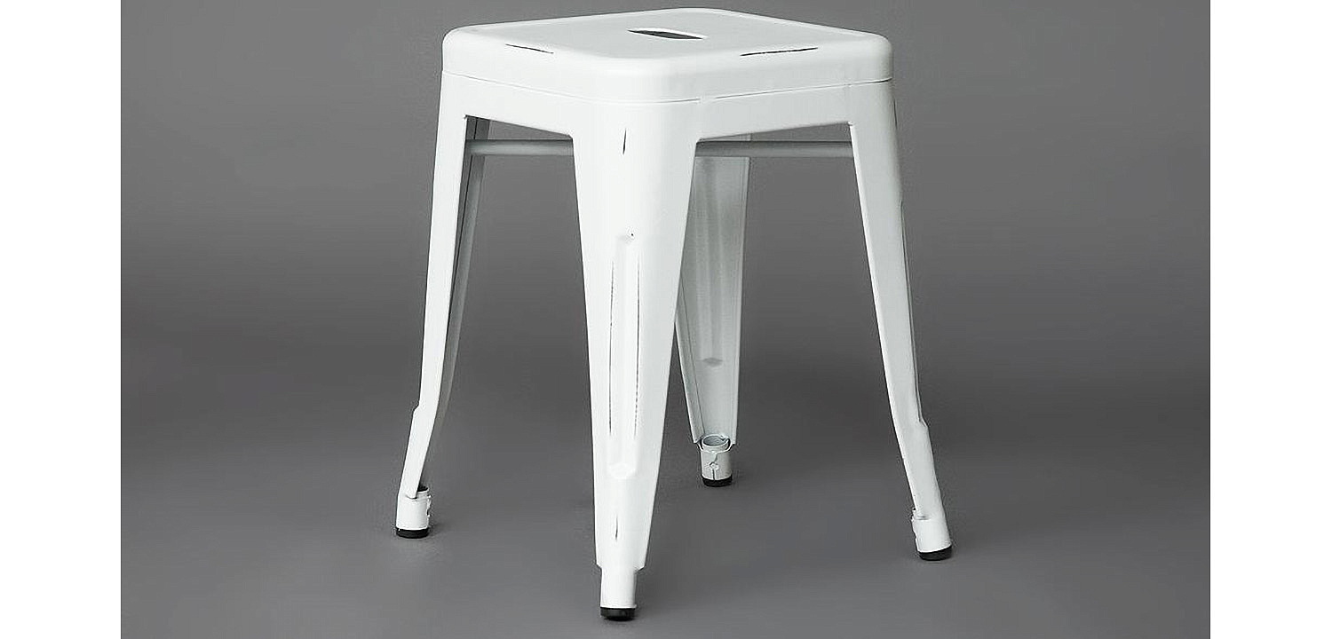 Табурет Tolix white metal Табурет Tolix white metal - Loft-Concept в Липецке