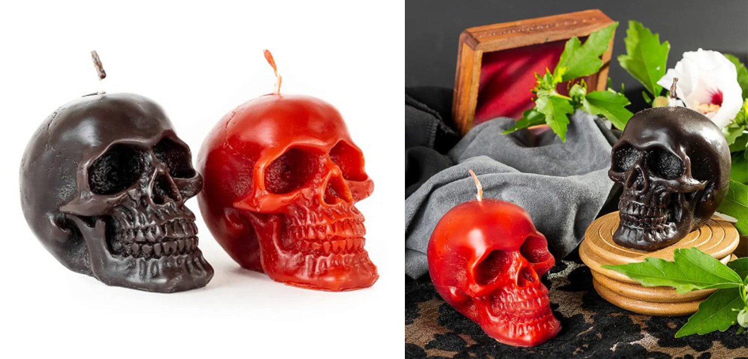 Набор свечей Black Red Skulls Набор свечей Black Red Skulls - Loft-Concept в Липецке