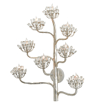 Бра серебряное в виде растения Silver Flower Glade варинант исполнения - 2 | Loft Concept в Липецке