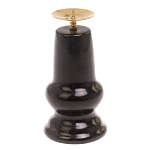 Подсвечник из натурального камня змеевик чёрного цвета Stone Candlestick варинант исполнения - 2 | Loft Concept в Липецке