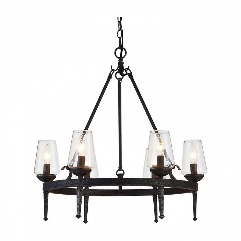 Люстра Badoer Loft Chandelier Черный Прозрачный Люстра Badoer Loft Chandelier Черный Прозрачный в Липецке | Loft Concept