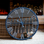 Часы настенные зеркальные с серебряным металлическим циферблатом Mirror Tower Clock варинант исполнения - 5 | Loft Concept в Липецке