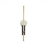 Бра с круглым плафоном из алебастра и бронзовой декоративной стрекозой 65 Alaris  варинант исполнения - 1 | Loft Concept в Липецке